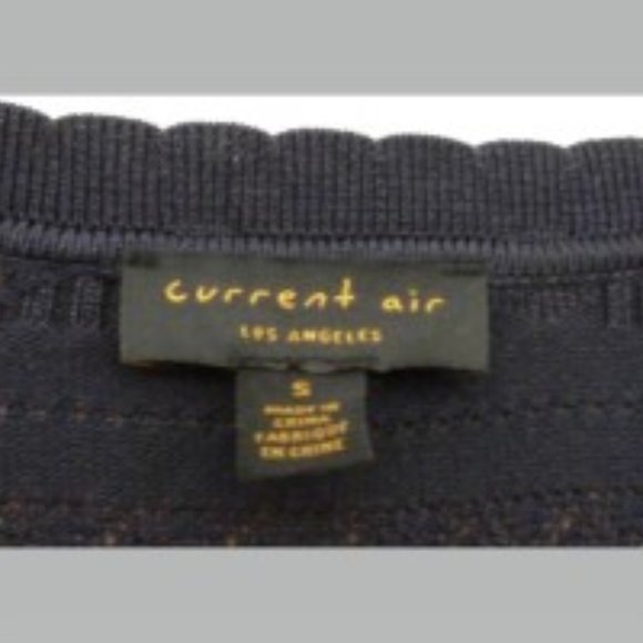 Anthropologie Current Air S Navy Long Sleeve Top - Picture 3 of 3